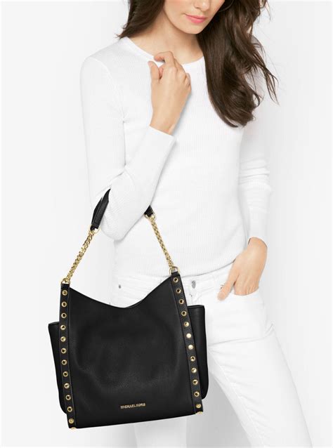 michael michael kors newbury leather tote bag|Michael Kors saffiano leather tote.